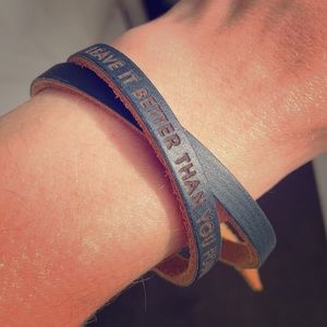 “Leave it better than you found it” Wrap Bracelet